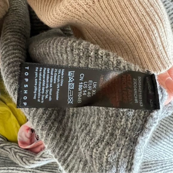 ☀️ topshop ribbed gray turtleneck dress - Picture 7 of 10